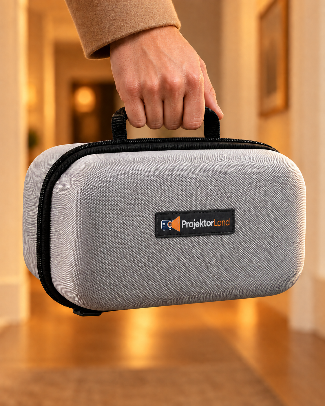 Beskyttelsestaskens bærehåndtag og enkle form