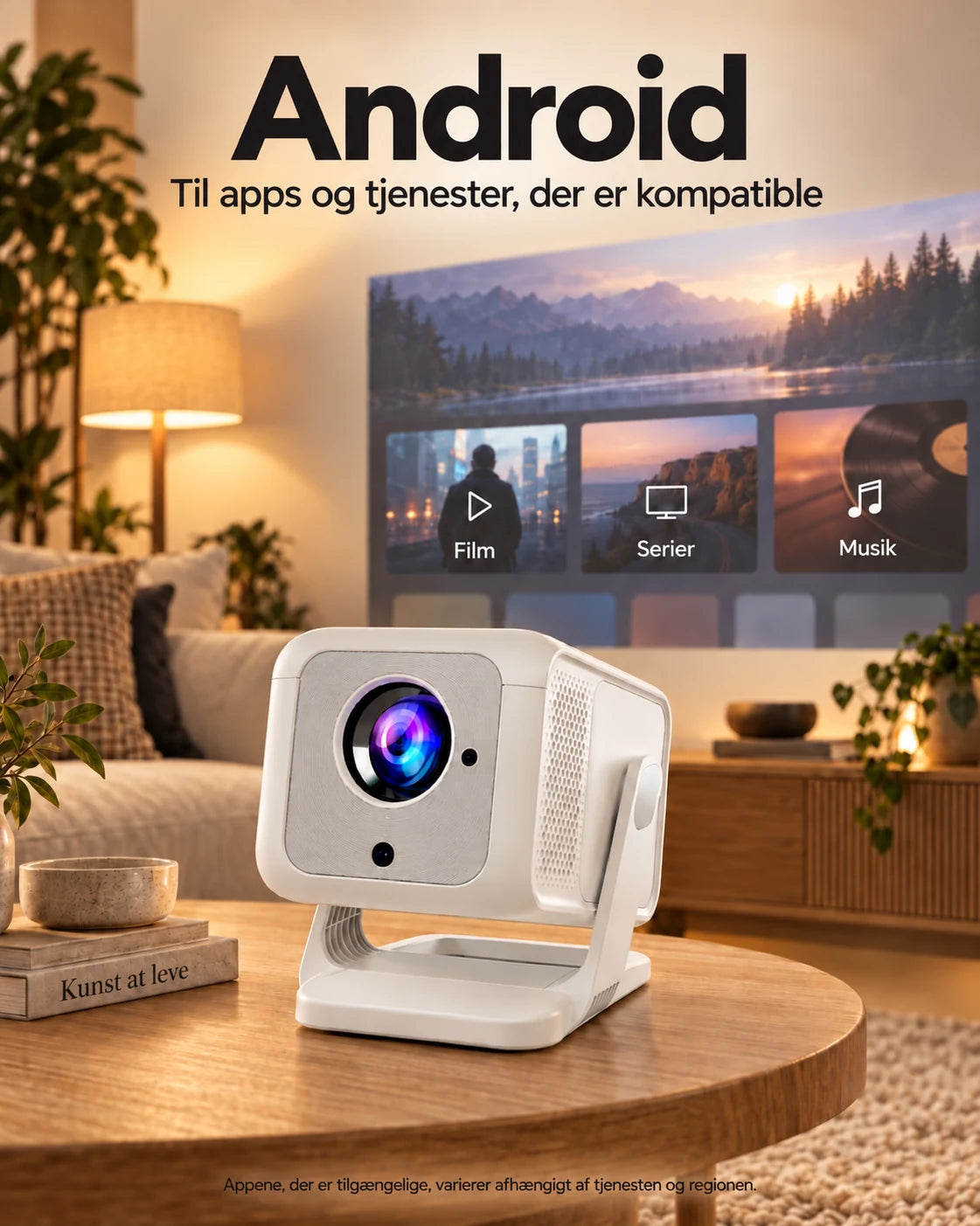 ProjektorLand Nova Plus mini-projektor – 420 ANSI lumen, oprindelig Full HD 1080p, autofokus, Android og Wi-Fi – Produktpresentation 2