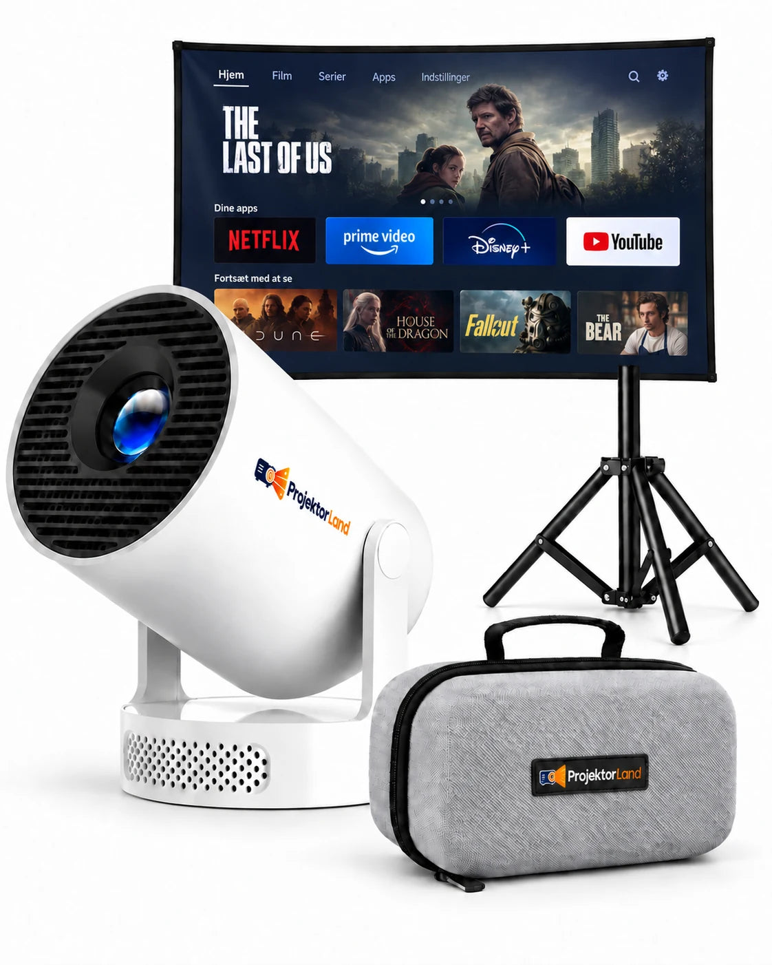 Projektor med 4K-understøttelse, 330 ANSI-lumen – Luma One, Full HD 1080p, Wi-Fi 6 og Bluetooth 5.0