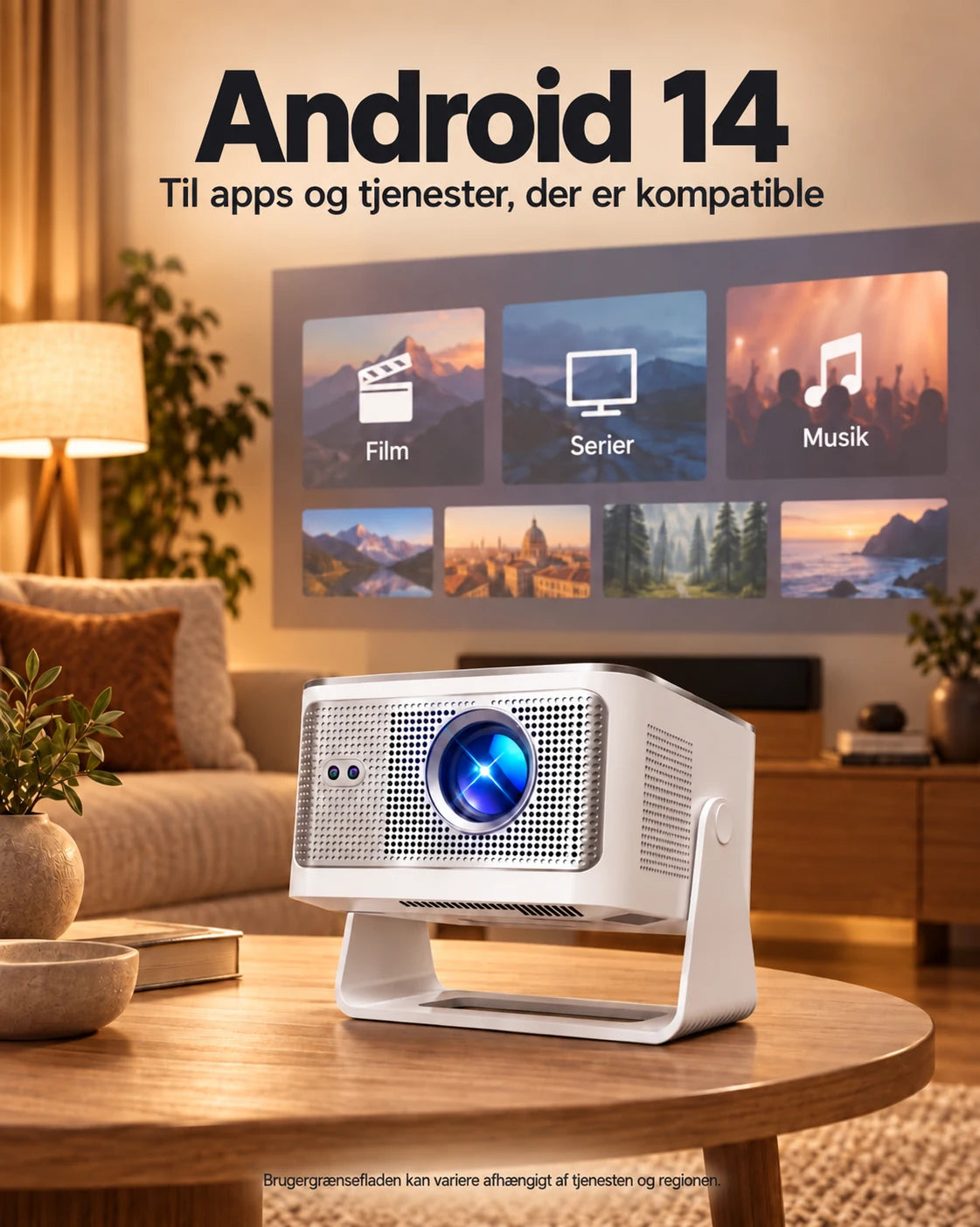 ProjektorLand Horizon Max projektor – 600 ANSI lumens, oprindelig Full HD 1080p, autofokus, Android 14, Wi-Fi 6 og Bluetooth 5.4 – Produktpresentation 2