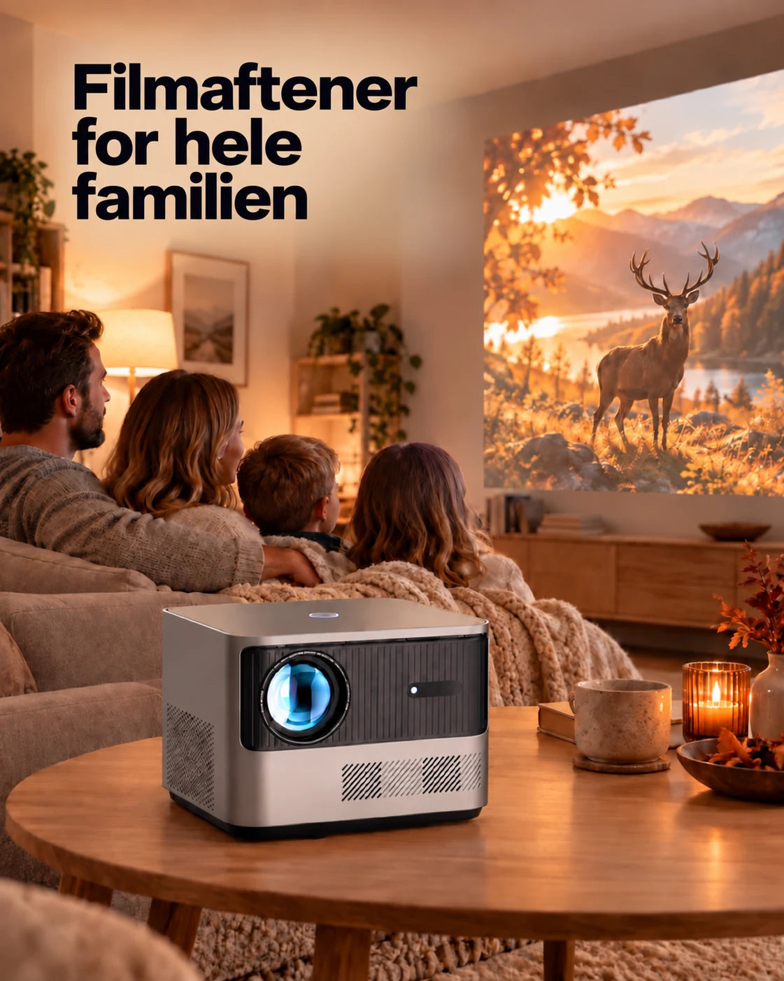 ProjektorLand Grand Cinema projektor – 4K-kompatibel, oprindelig Full HD 1080p, 580 ANSI lumens, HDMI og USB – Produktpresentation 1